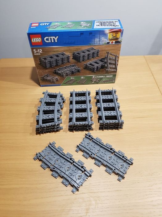 Szybka wysyłka Lego City 60205 tory proste łukowe flex pociąg tramwaj