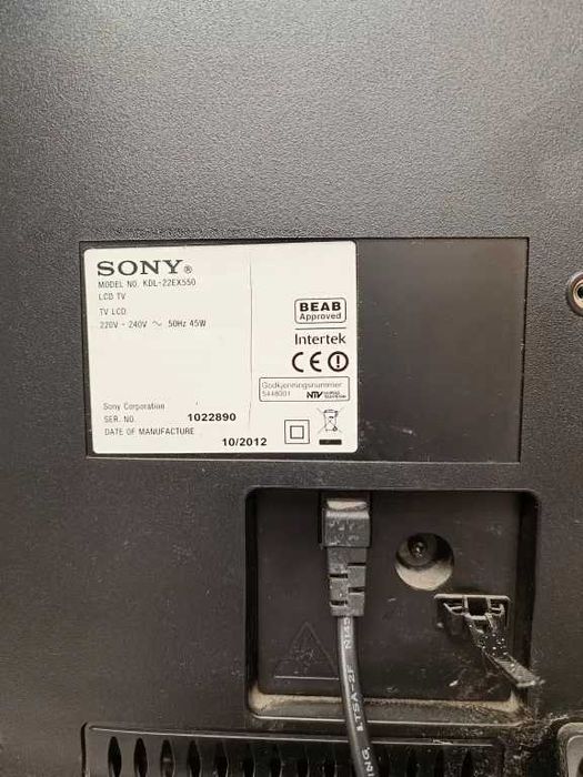 Telewizor 22 cale Led Sony Bravia KDL-22EX550 Usb