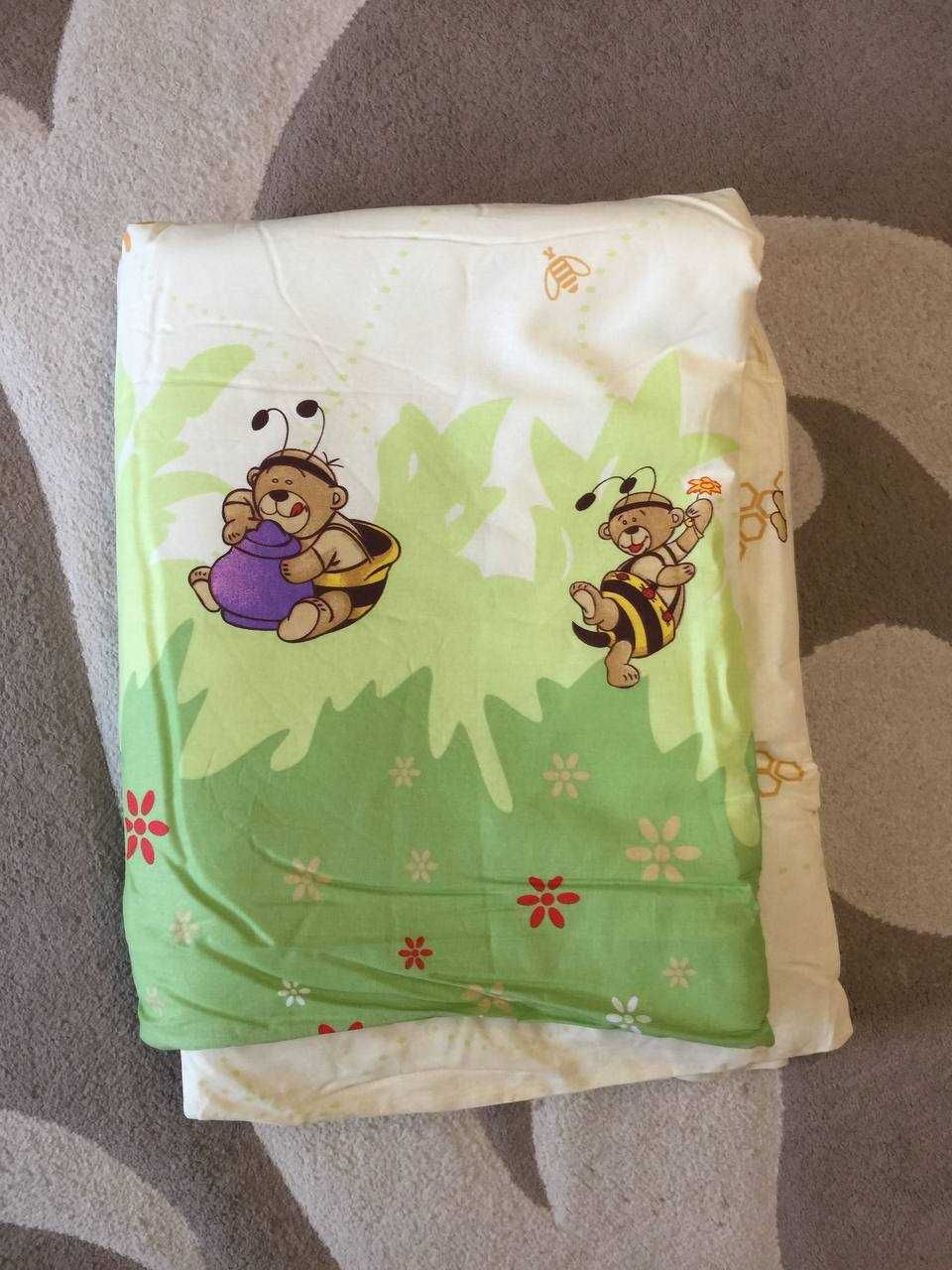 Детское теплое одеяло  в кроватку для новорожденных малышей.