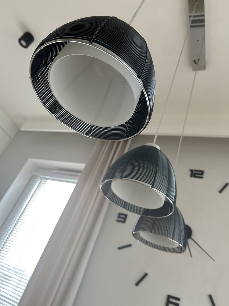 Lampa wisząca Pico czarna 3x 60W  E27
