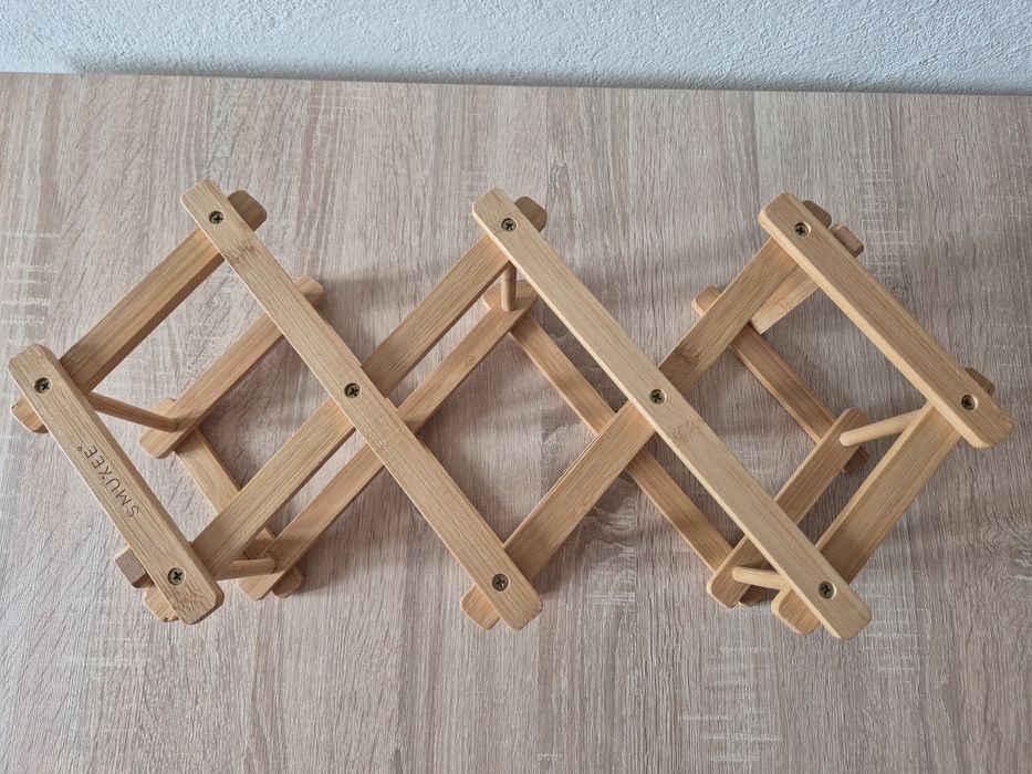 Stojak bambusowy na wino NOWY