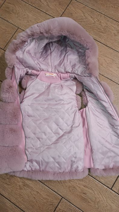 Жилетка на девочку эко мех