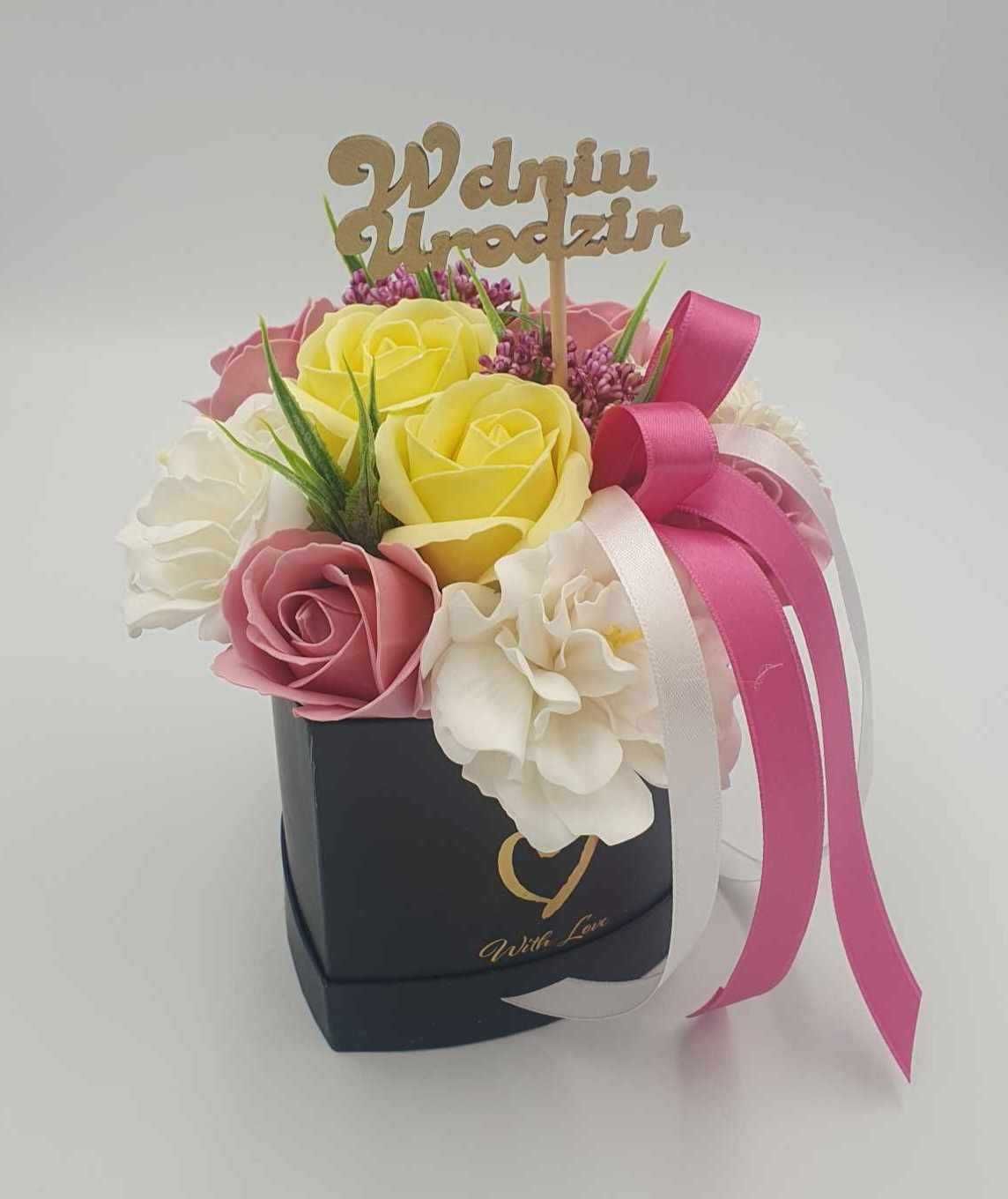 Flowerbox - bukiet z kwiatów mydlanych