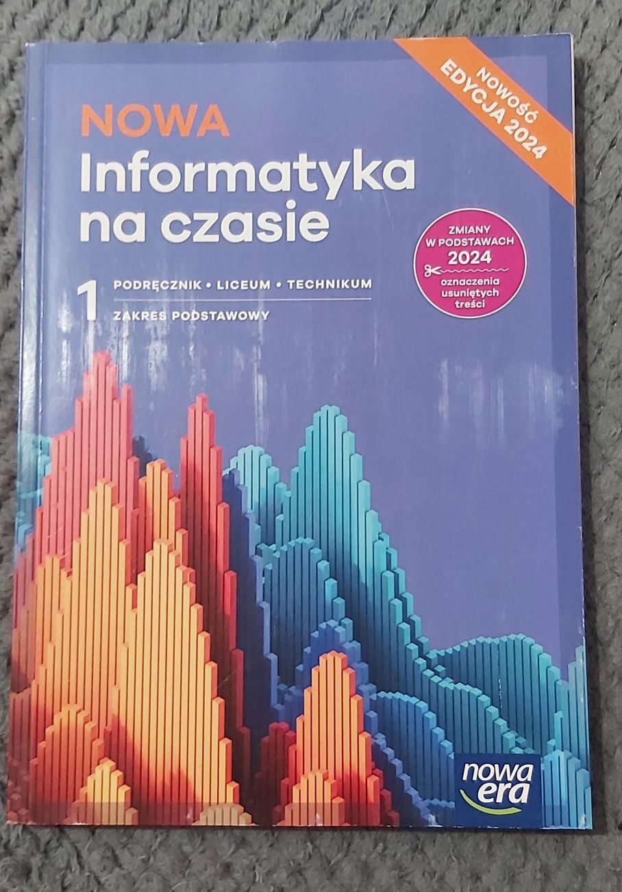 4 podręczniki 1 klasa liceum technikum Informatyka wydanie 2024,