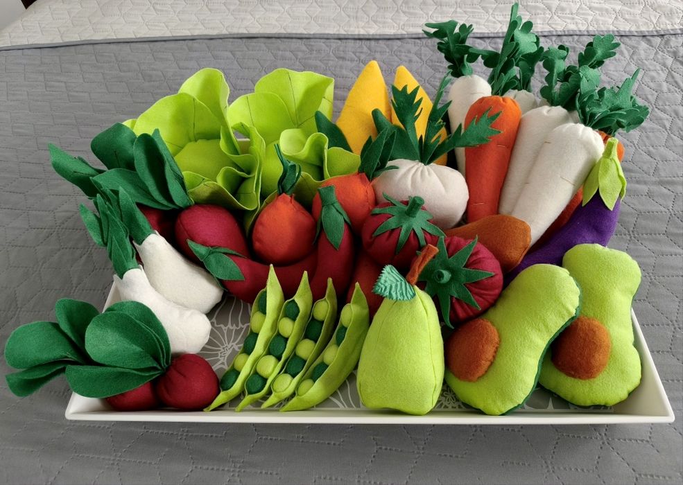 Warzywa i owoce z filcu