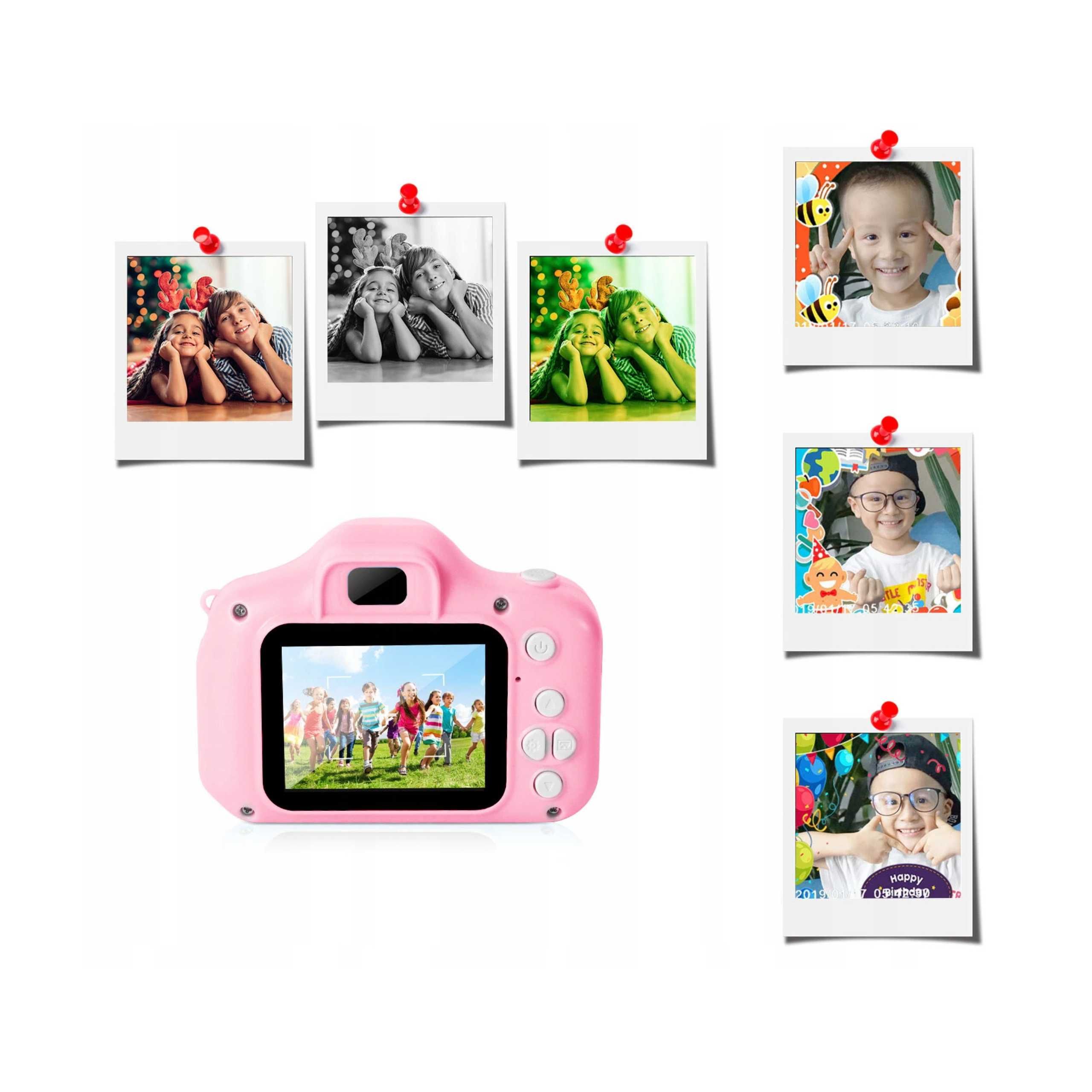 Aparat Cyfrowy Fotograficzny + Karta 32GB + gry Zabawka dla dzieci