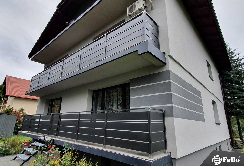 Balustrada SOLID Barierka Nowoczesna taras balkon montaż wysyłka