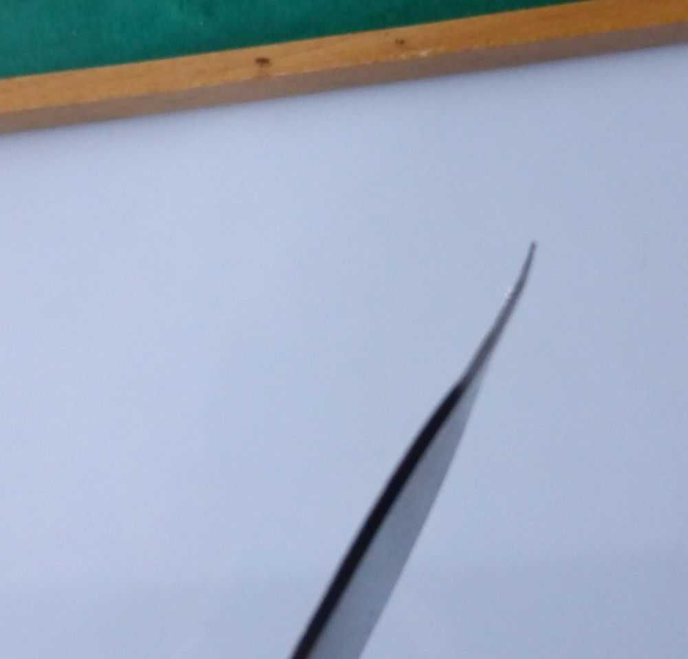 Nóż do otwierania listów papieru PRL w drewnianym etui