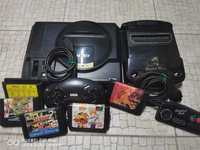 Sega Mega Drive + jogos + comandos