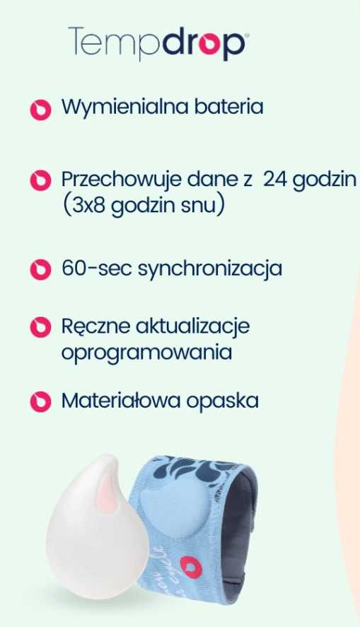 Tempdrop termometr owulacyjny (cyklu) naturalne planowanie rodziny NPR