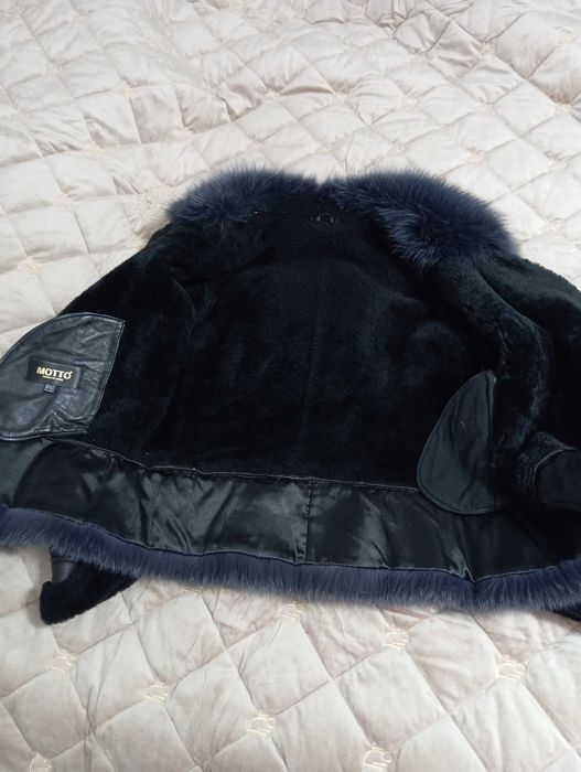 Дублянка жіноча з натуральним песцем