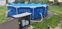 Basen Intex 3,66m + maty solarne +  akcesoria i chemia