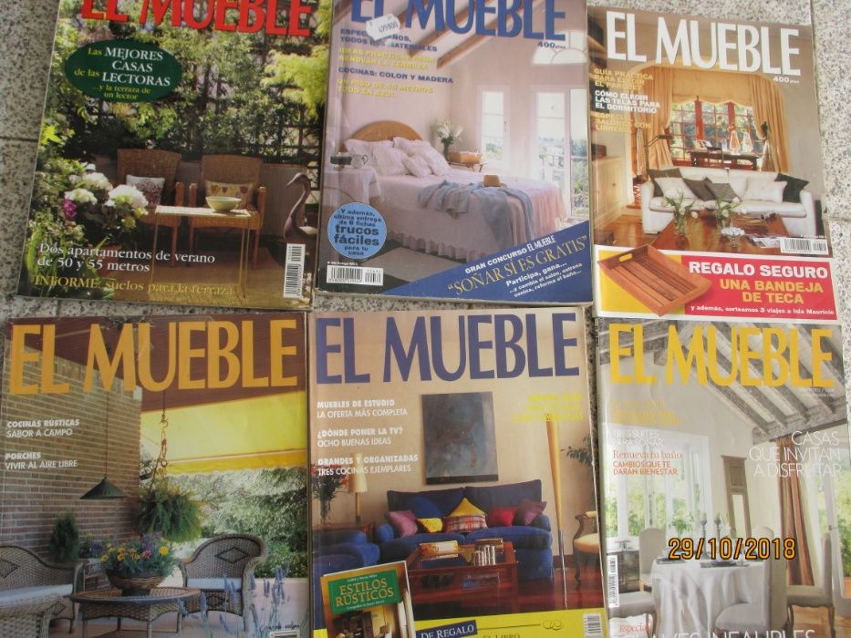 25 revistas antigas de decoração