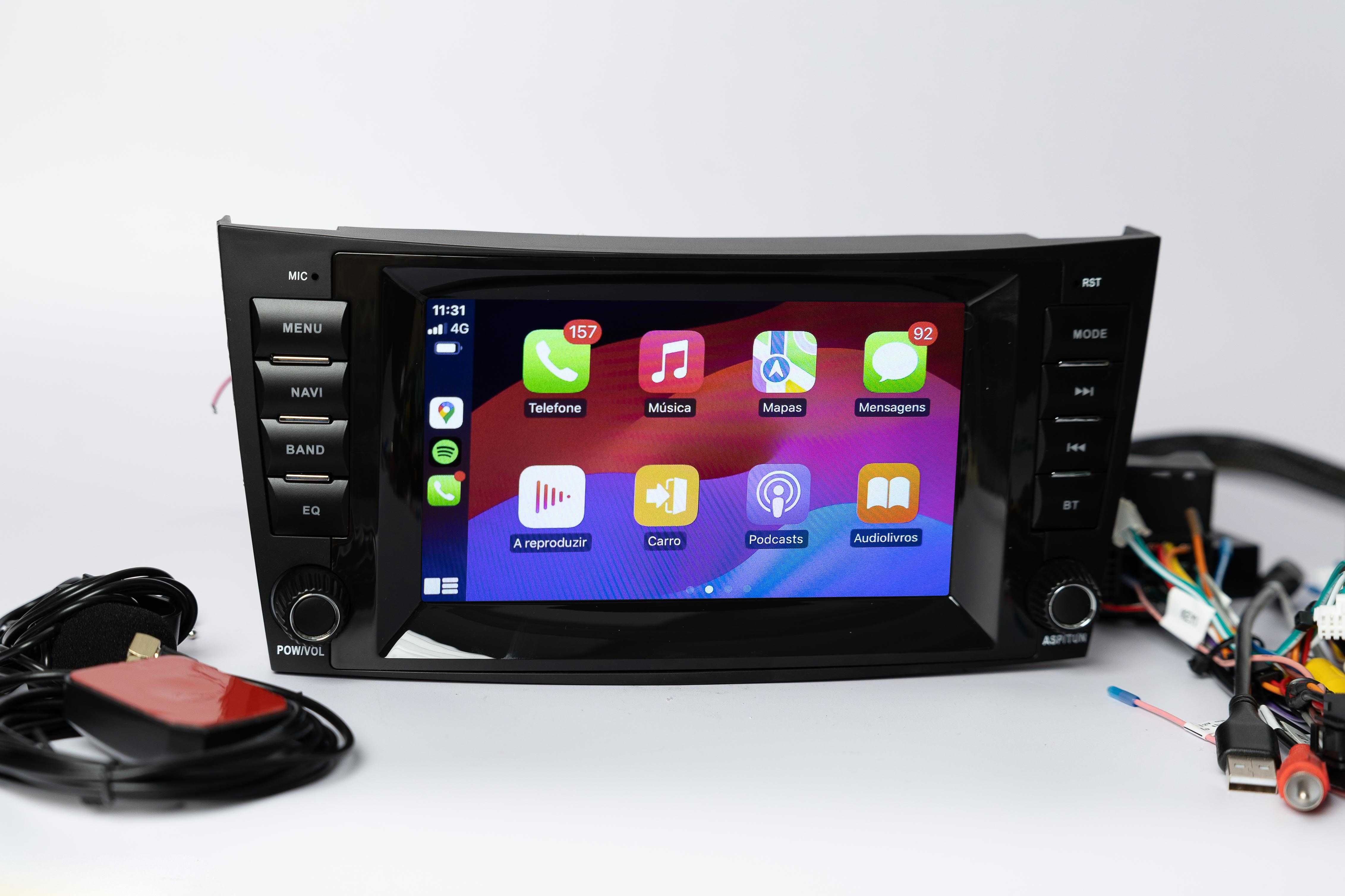 AutoRadio Mercedes Benz w203 w209 Android 13 Carplay Android /Montagem