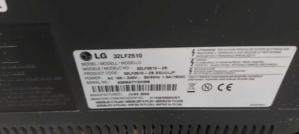 telewizor 32" LG lg2510 (2x hdmi)