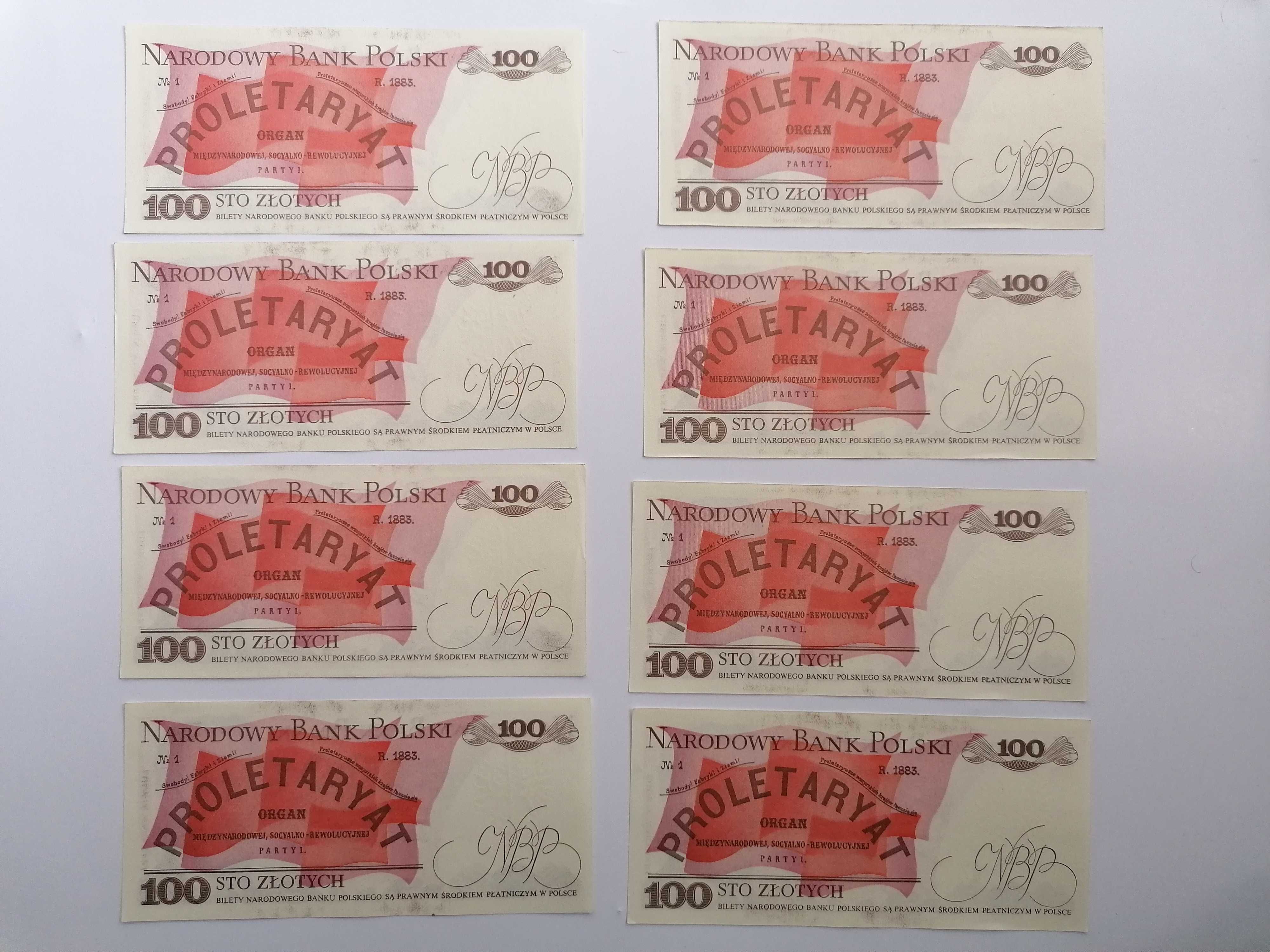 Banknoty PRL 100 zł 1986