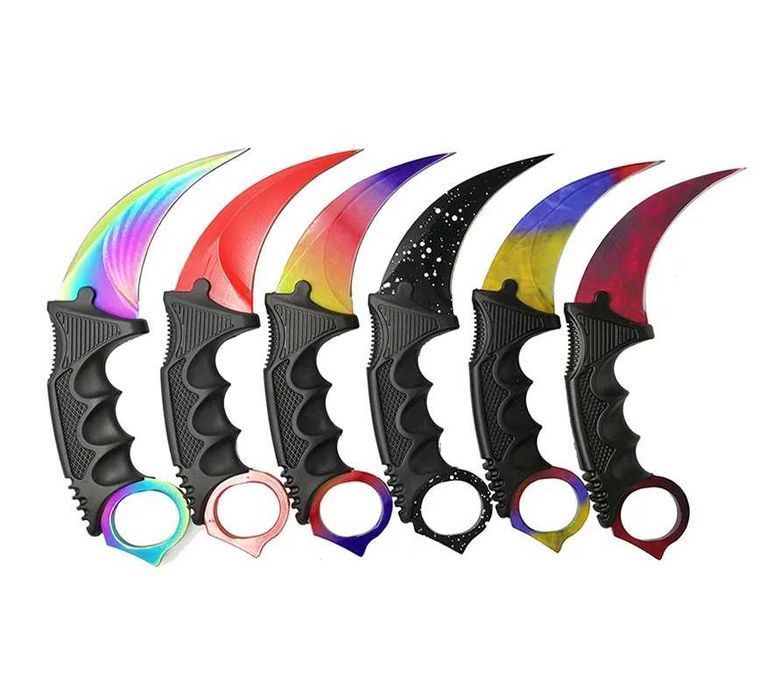 FOXTER® Nóż karambit carambit cs:go pazur mix kolor pokrowiec 19,5cm