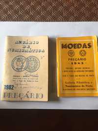 Anuário de Numismática 1982 e Preçário de Moedas 1983