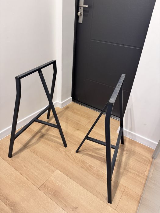 IKEA noga KOZIOŁ do blat stół biurko LERBERG szary