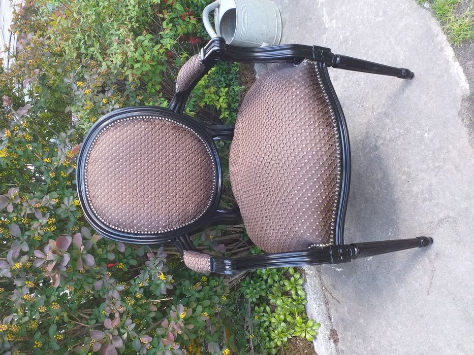 Fotel stylowy czarna Mamba