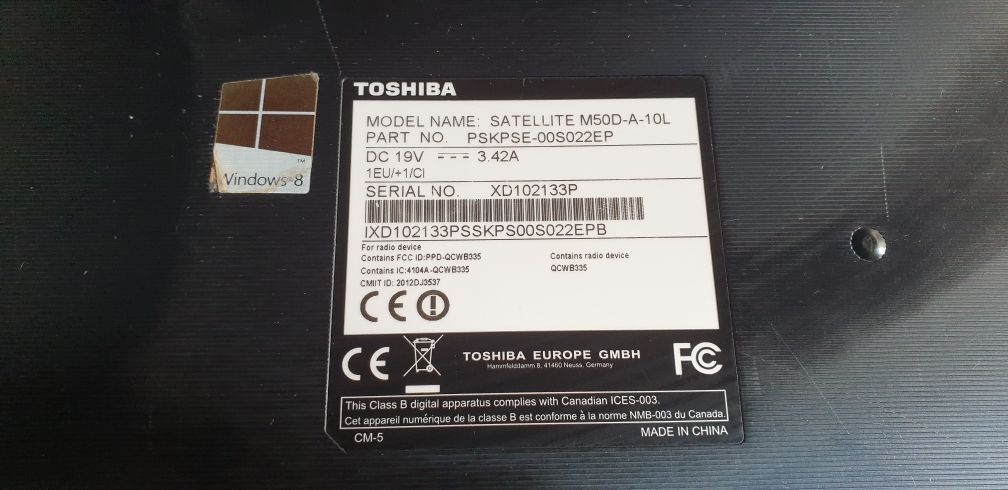 Portatil Toshiba Satellite