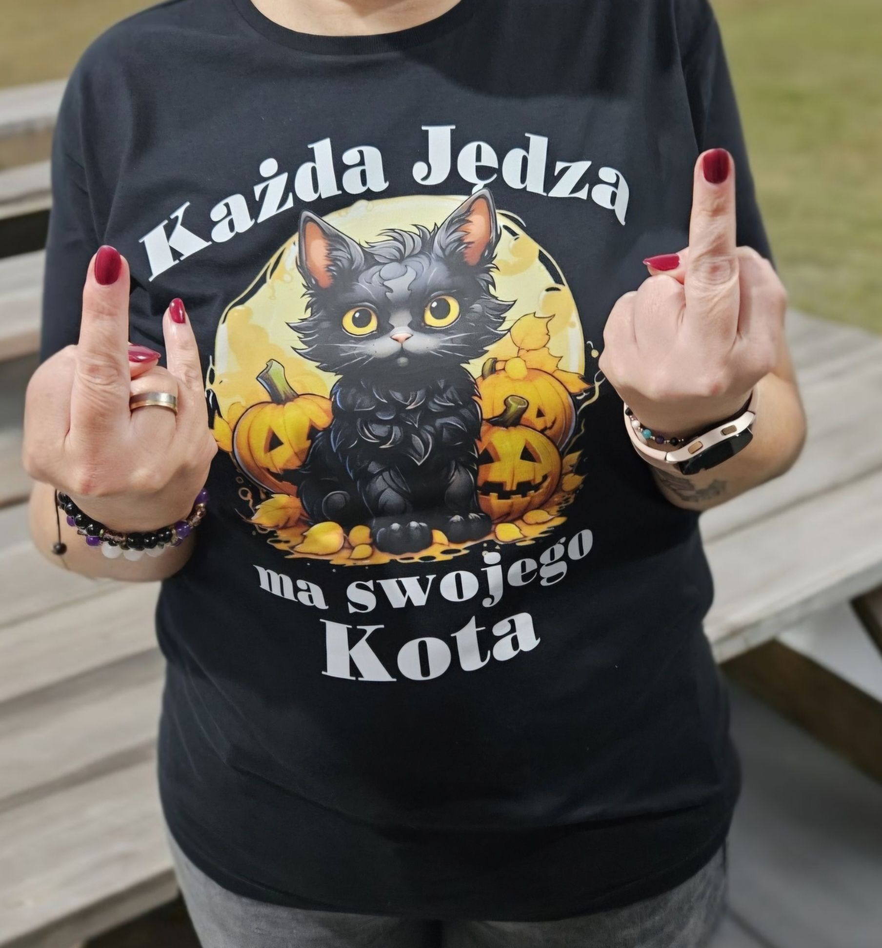 Każda Jędza ma swojego kota koszulka damska 6 rozmiarów NOWA  kociara