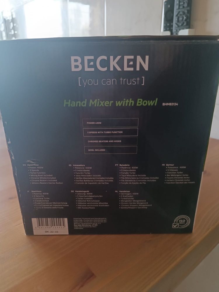 Batedeira Becken c/ Taça - BHMB3134
