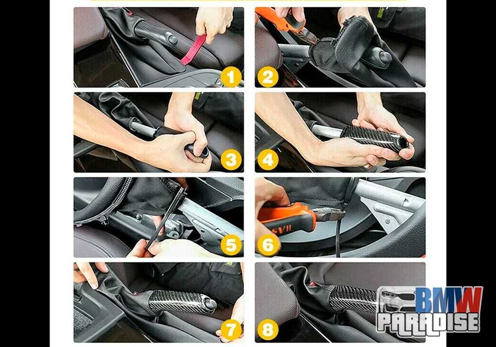 Карбоновая Накладка на ручку ручного тормоза BMW E90 F10 F30 F20 E81
