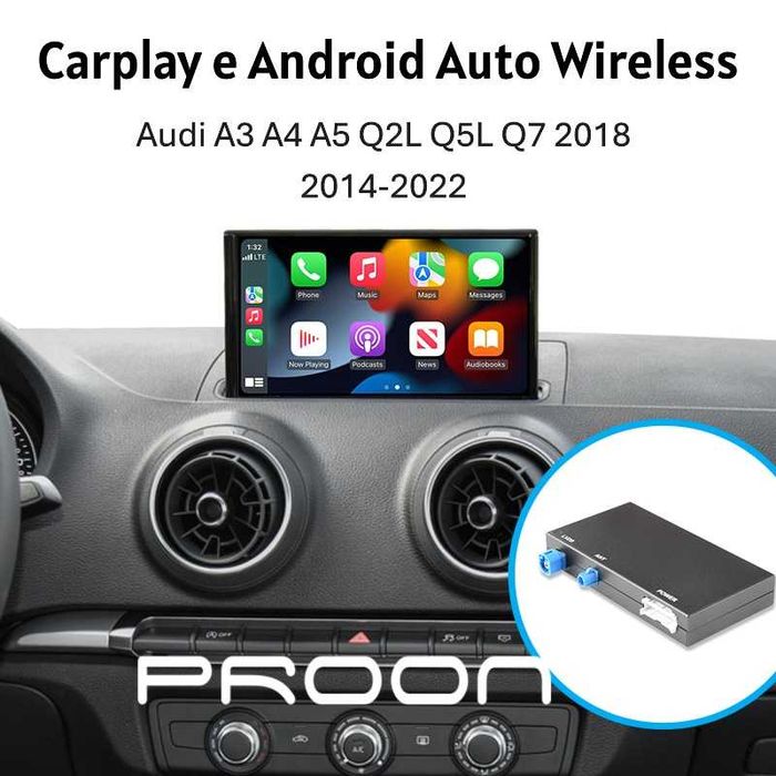 Box carplay android auto radio original Audi Q5, A5, A3, A6, A7, Q3