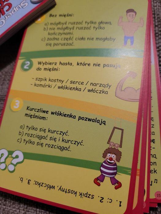 NOWE Ciało człowieka Super quiz 6+