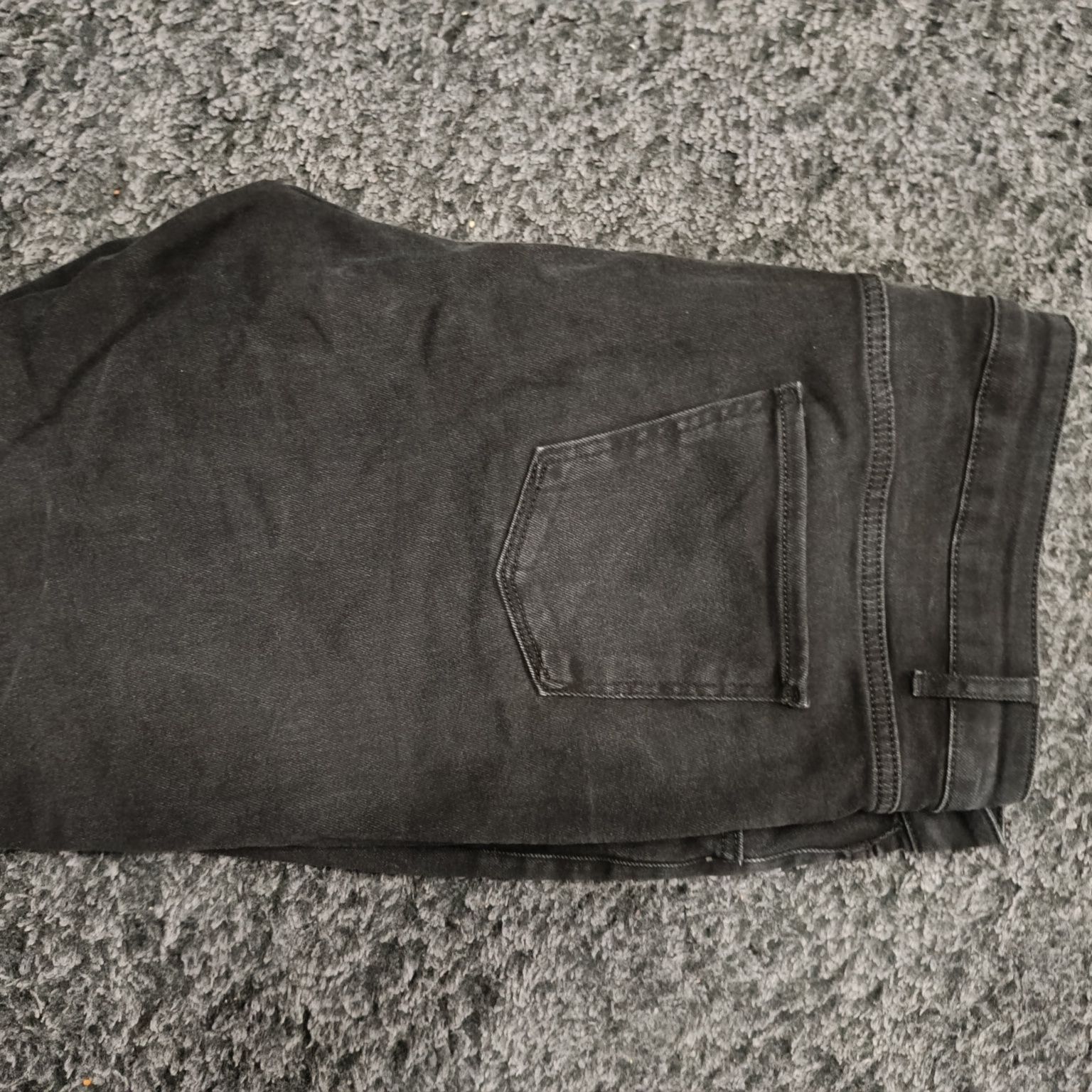 Czarne spodnie jeans 3xl 50 shein mom jeans