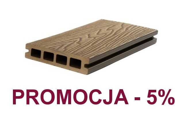 Deska kompozytowa WZÓR DREWNA 3D 25mm TORUŃ-próbki gratis ! NOWY KOLOR