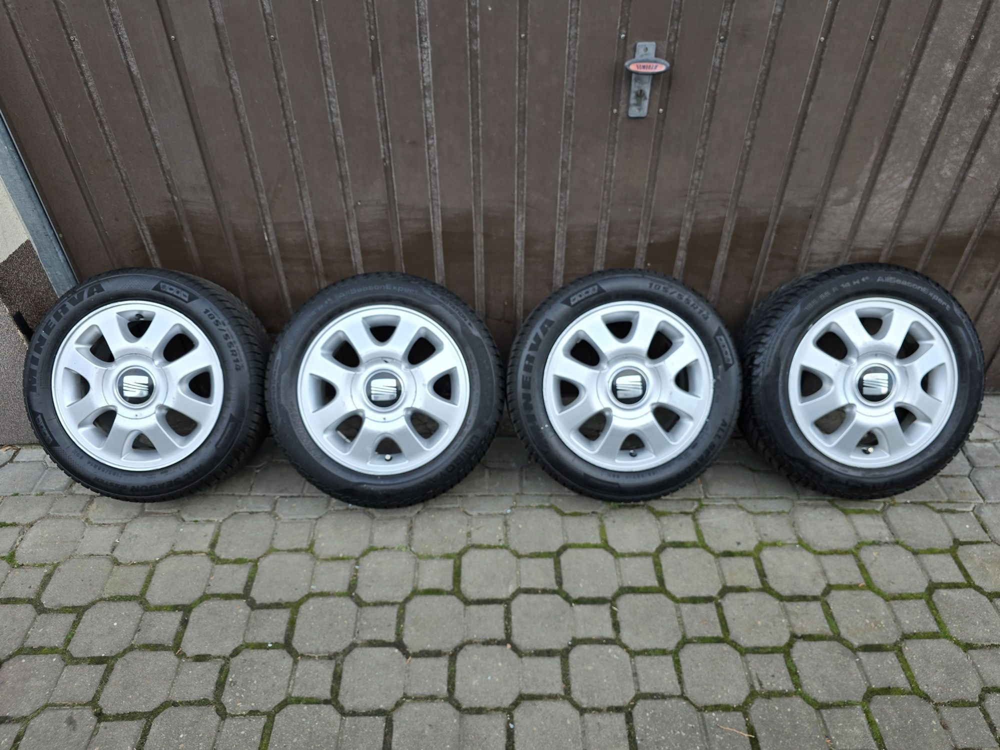 Felgi z oponami 185/55R14 Seat Arosa 4x100 Ibiza VW Polo Fox Lupo