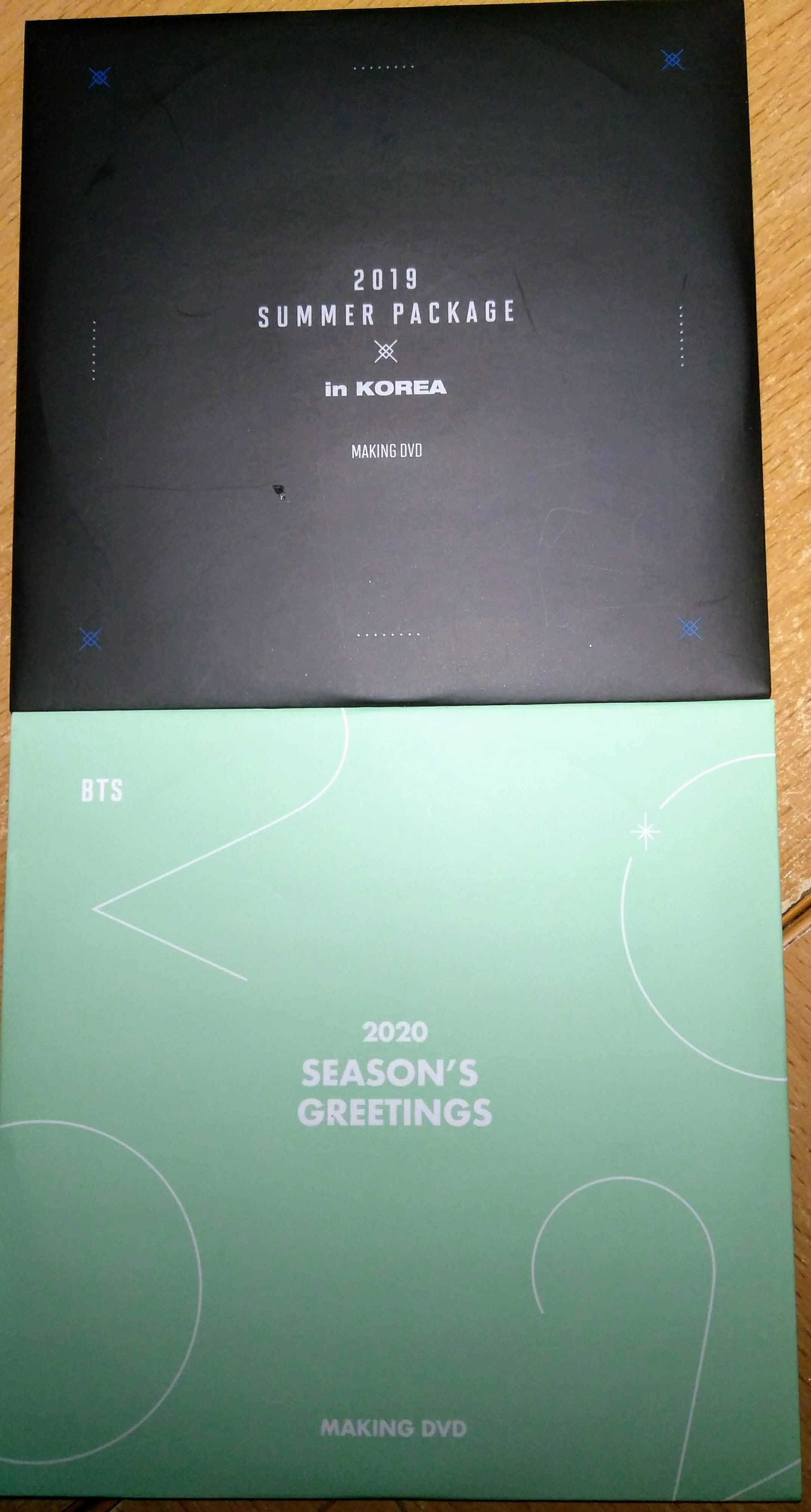 BTS SeasonGreetings2020+SummerPackage 2019 ДИСК: 35$-за 2 шт.;25$-1шт.
