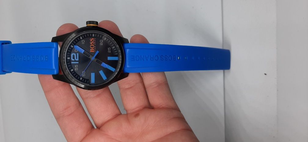 Używany Zgarek Hugo Boss niebieski pasek możliwość wysyłki sportowa