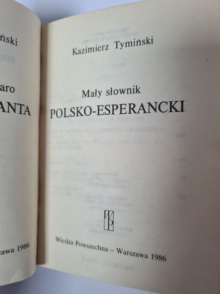 Mały słownik polsko-esperancki - Kazimierz Tymiński