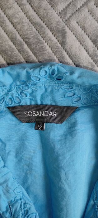 Ніжно голубий літній комбінезон з прошви бренд sosandar