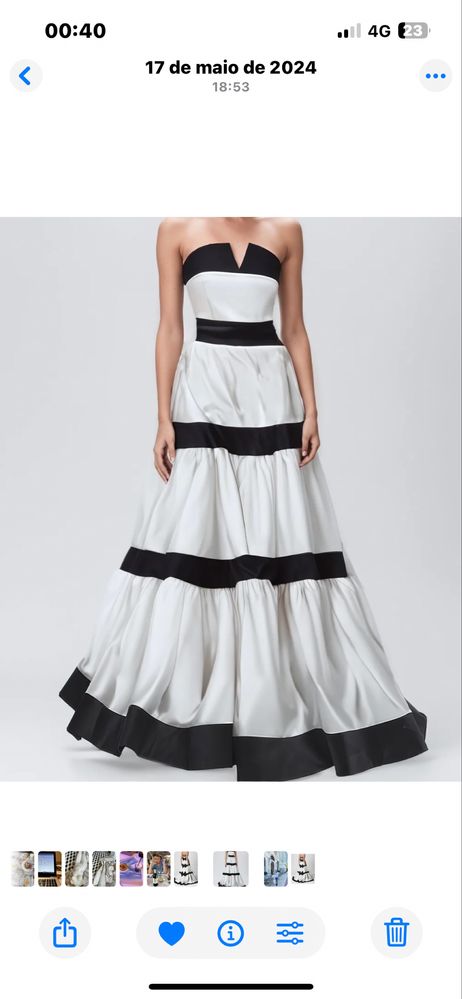 Elegante vestido de noite / festa