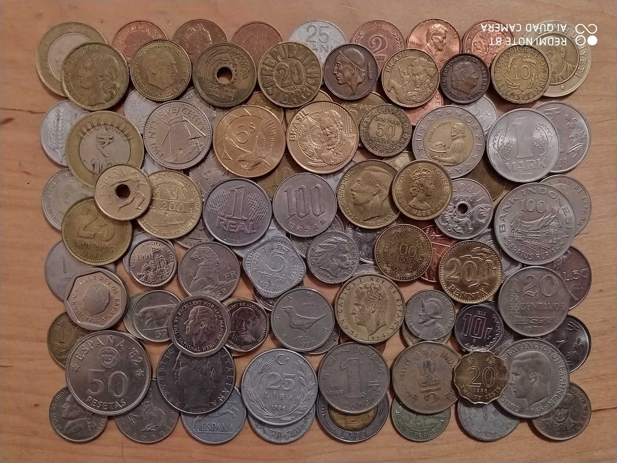 Монети світу 100 шт без повторів всі континенти №6
