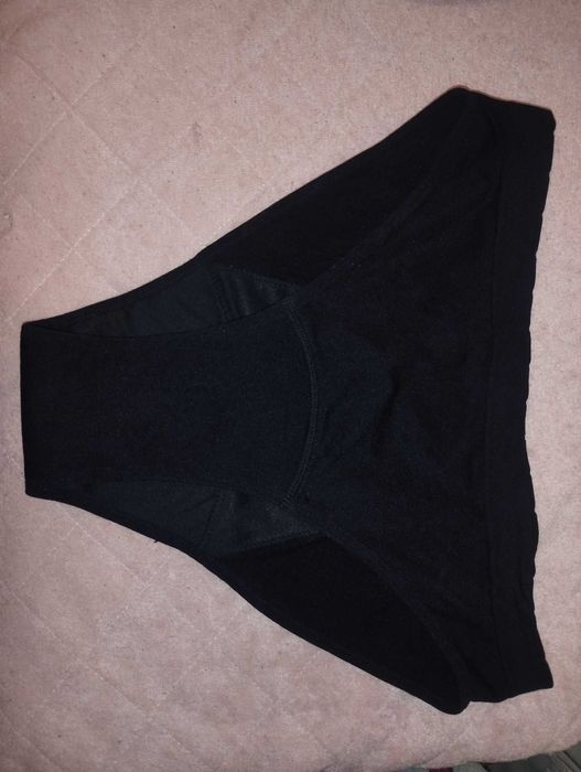 Sensabelle czarne majtki menstruacyjne L/XL nowe chłonne bezszwowe