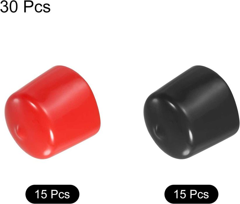 Zaślepki gumowe 30szt 38mm winylowe do śrub nóżek meblowych NOWE s314