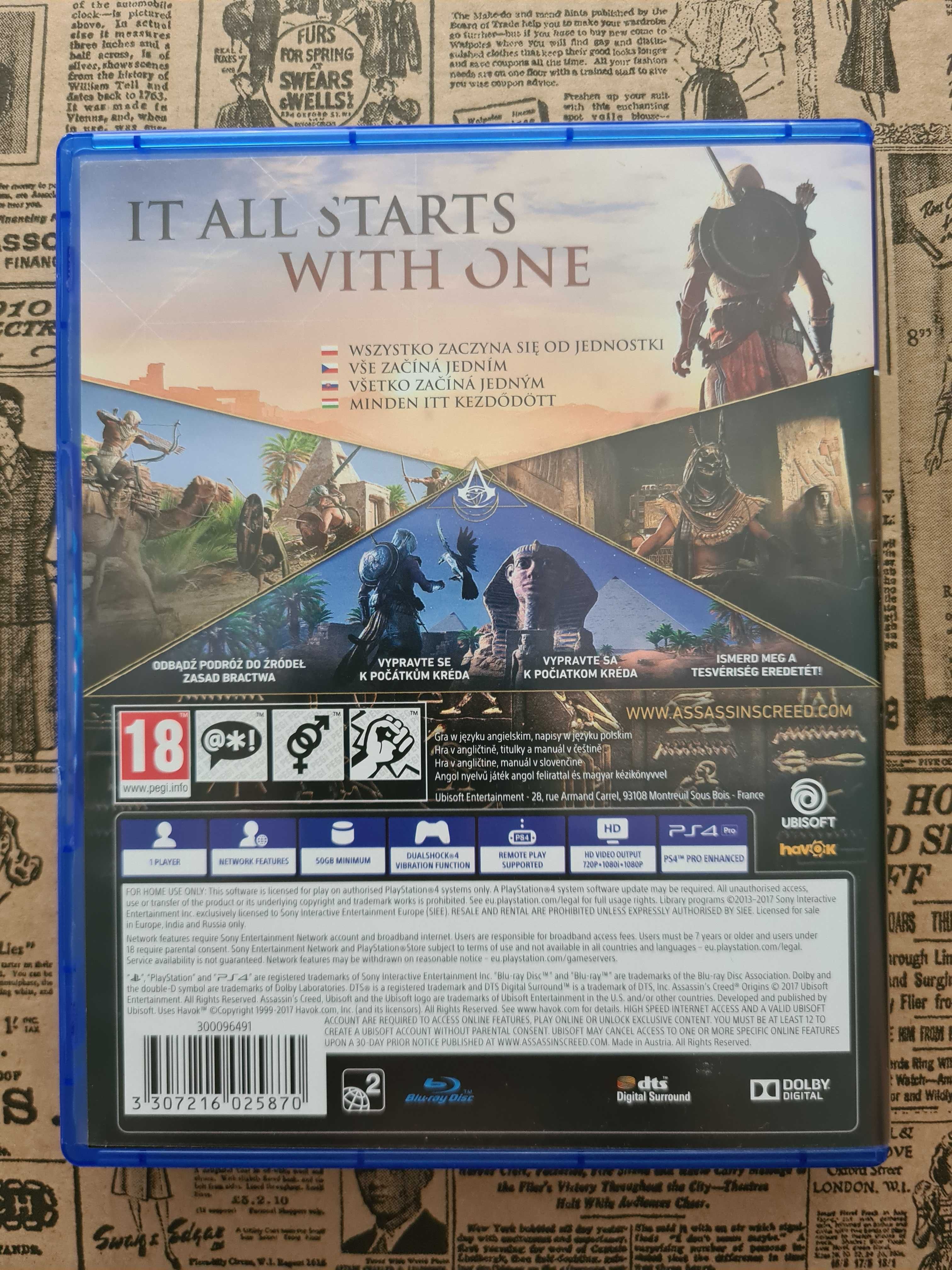 Gra Assassin's Creed Origins PS4/PS5