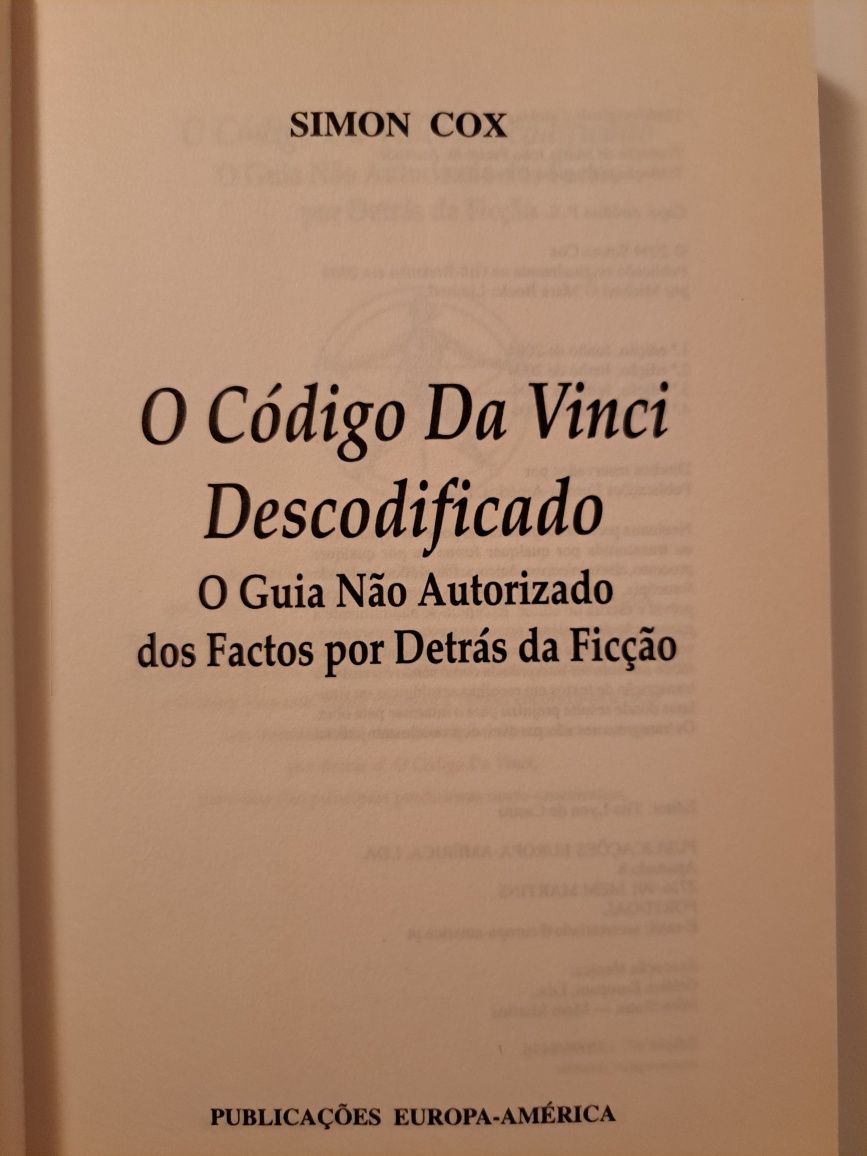 O Código Da Vinci Descodificado