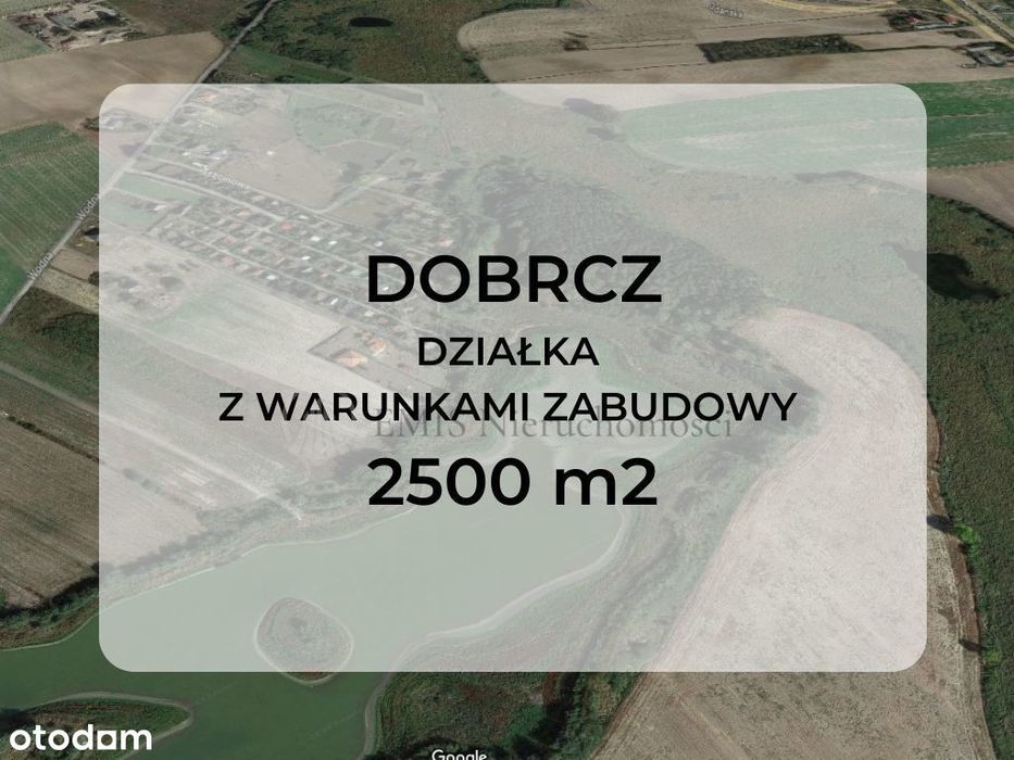 Dobrcz - działka 2500 m2 - do zabudowy