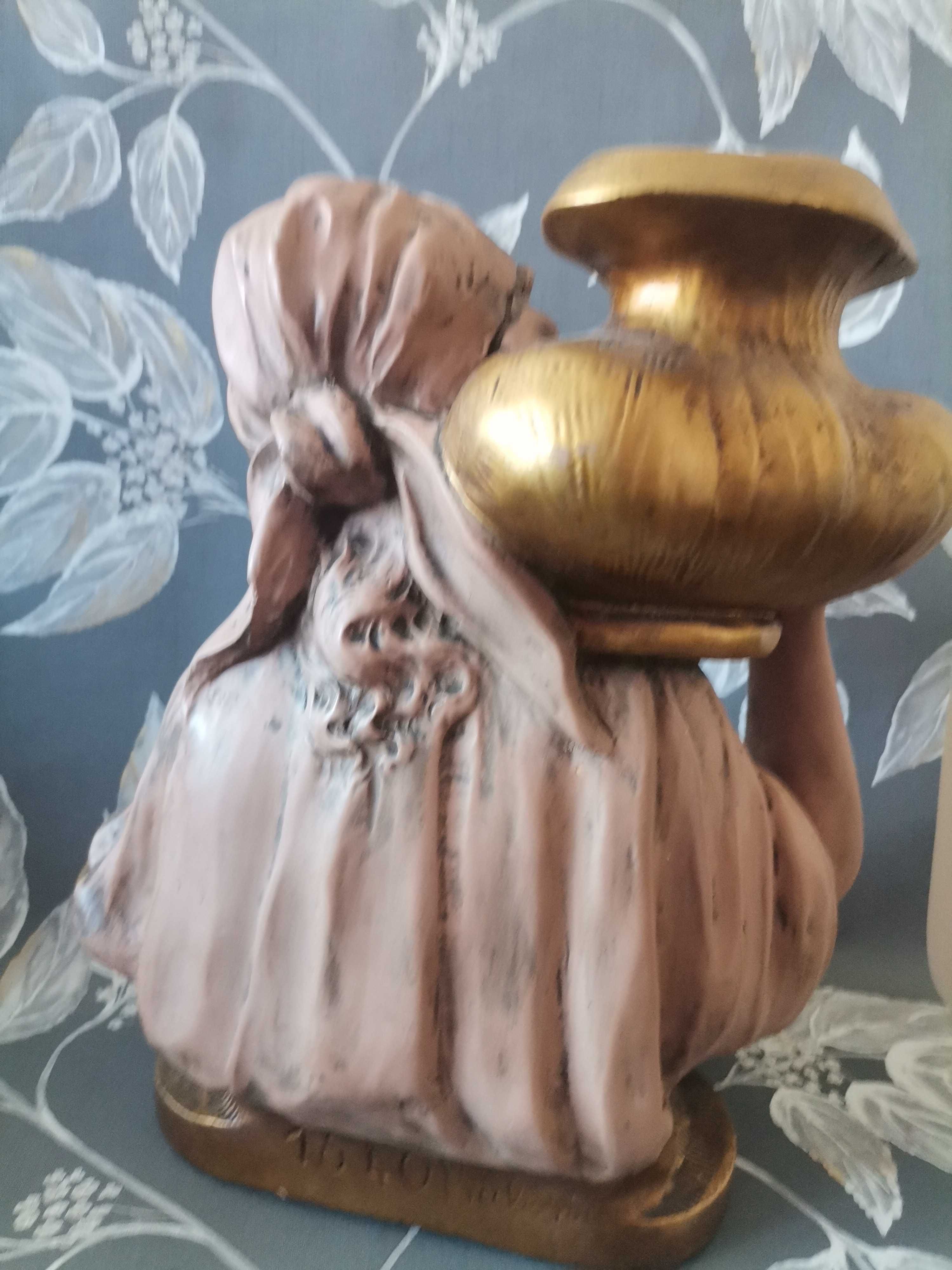 Figura Pietro Balestra - "Water carrier" Art Nouveau Italia