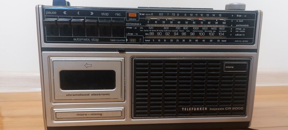 Стан краще нового! магнітофон Telefuken bajazzo CR 2000