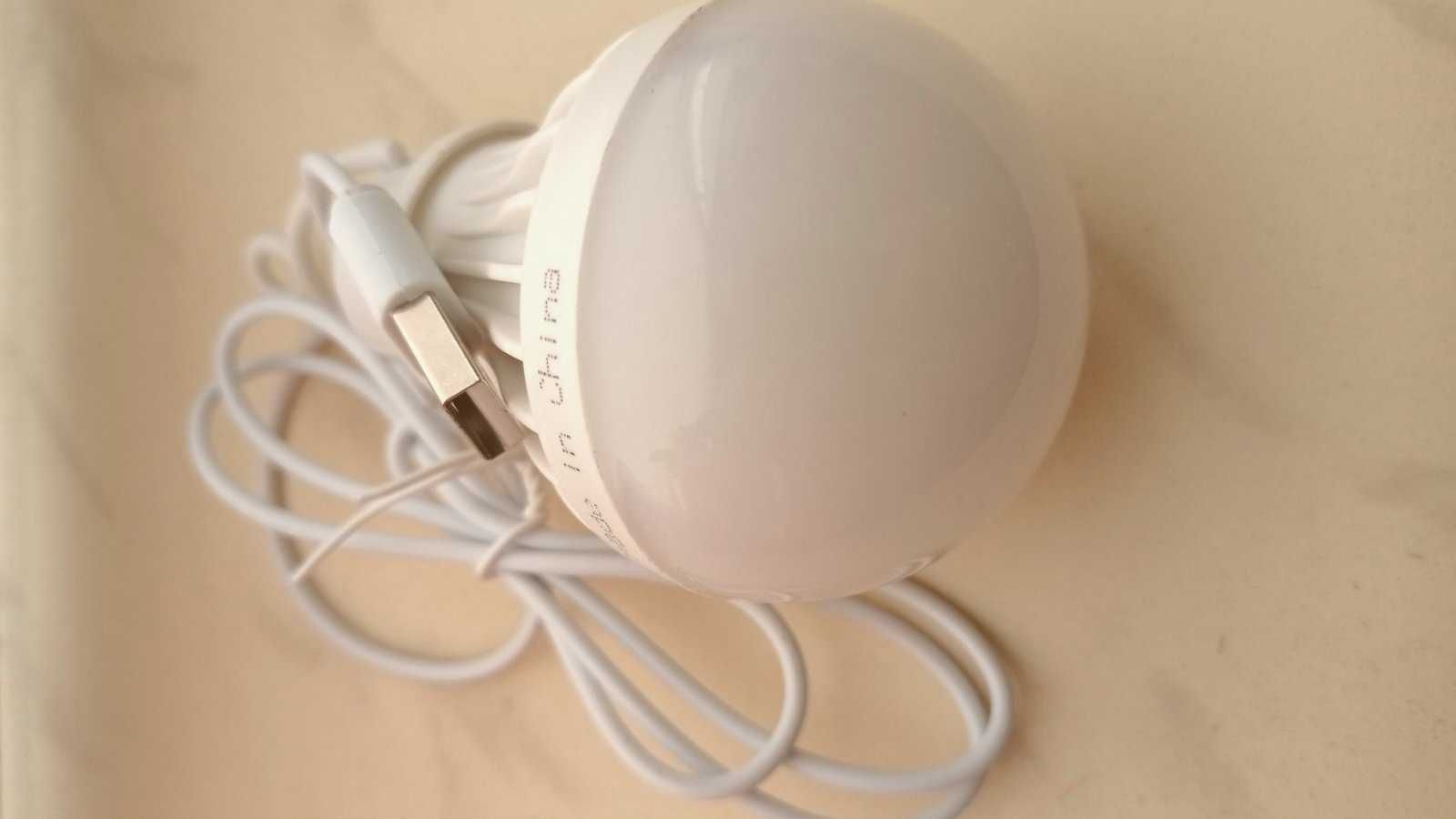USB - Лампа пятиватка/ Лампа для кемпінгу / при блекауті/ освітлення