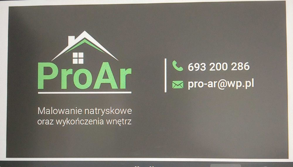 PROAR  malowania natryskowe oraz wykończenia wnętrz
