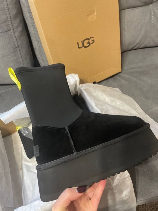 Угги уггі UGG Classic dipper black чорні високі уги угі
