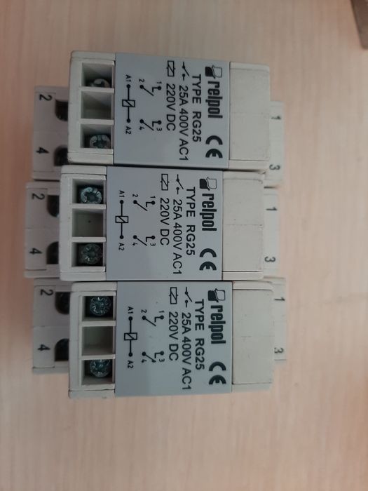 Реле relpol R15-1014-23-3230. RG25-1022-28-1220 25А 400V AC1 RELPOL